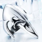 Мужское кольцо в ретро стиле, длинное металлическое кольцо в форме птичьего клюва, аксессуар для вечеринки