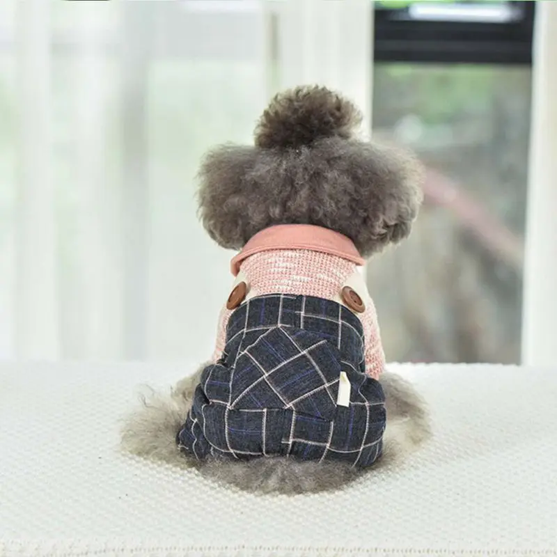 

Winter Thicken Jumpsuit Warm Pets Dog Clothes Hoodies Clothes for Small Puppy Dogs Clothing Pomeranian French Bulldog Outfits