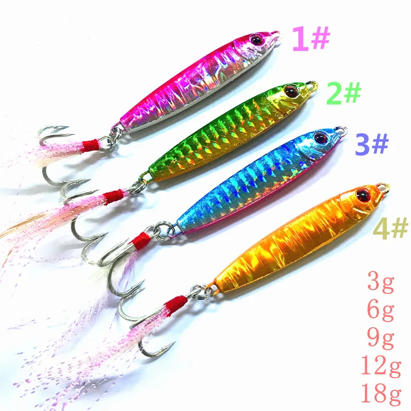 Рыболовная приманка Ufishing Iron Minnow 1 шт./лот пресноводная ложка джиг наживка 3g 6g 9g 12g