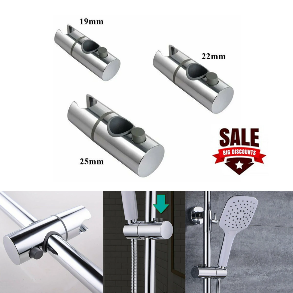 Замена прочный Ванная комната душевой лейки головной ползунок для мобильного