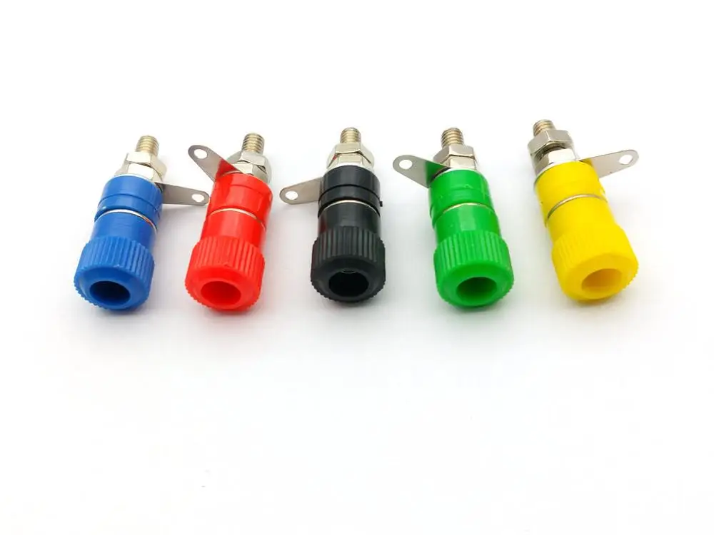Штепсельная вилка типа банан 4 мм 100 шт. x 5 цветов|plug 4mm|plug speakerplug banana |