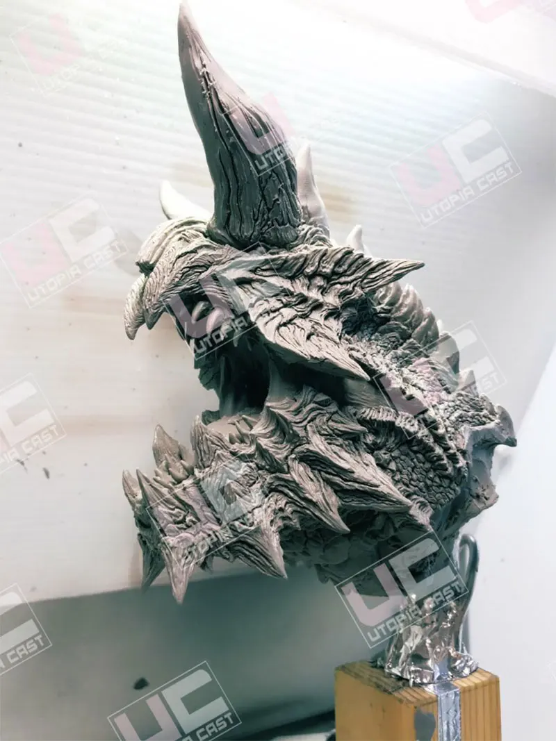 15 см фантазия Статуэтка дракона бюст полимерный миниатюрный моделирование