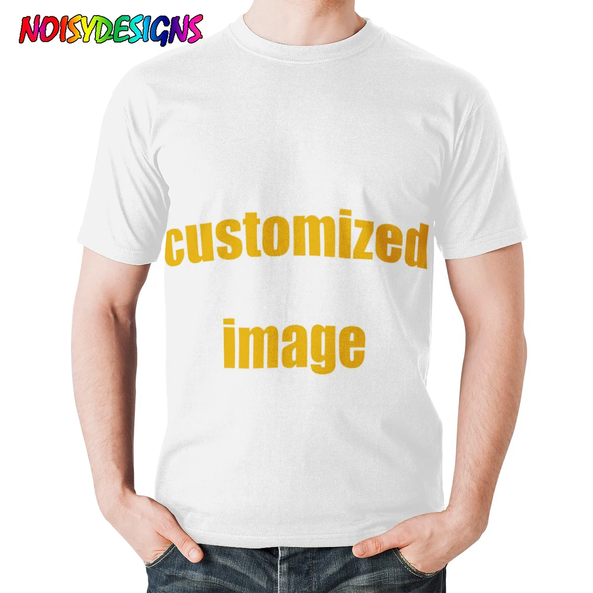 Новая мужская модная футболка с коротким рукавом принтом | Мужская одежда