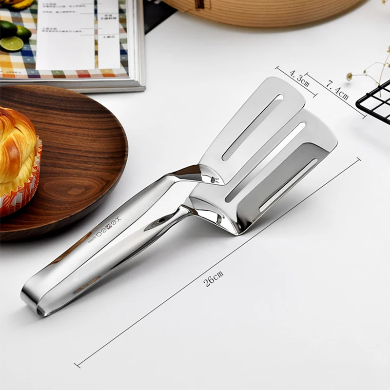 

Xesea 304 Stainless Steel BBQ Barbecue Clip Kitchen Tong Steak Bread Tongs Forceps Pizza Pastry Clamp Fired Cooking Tool Utensil