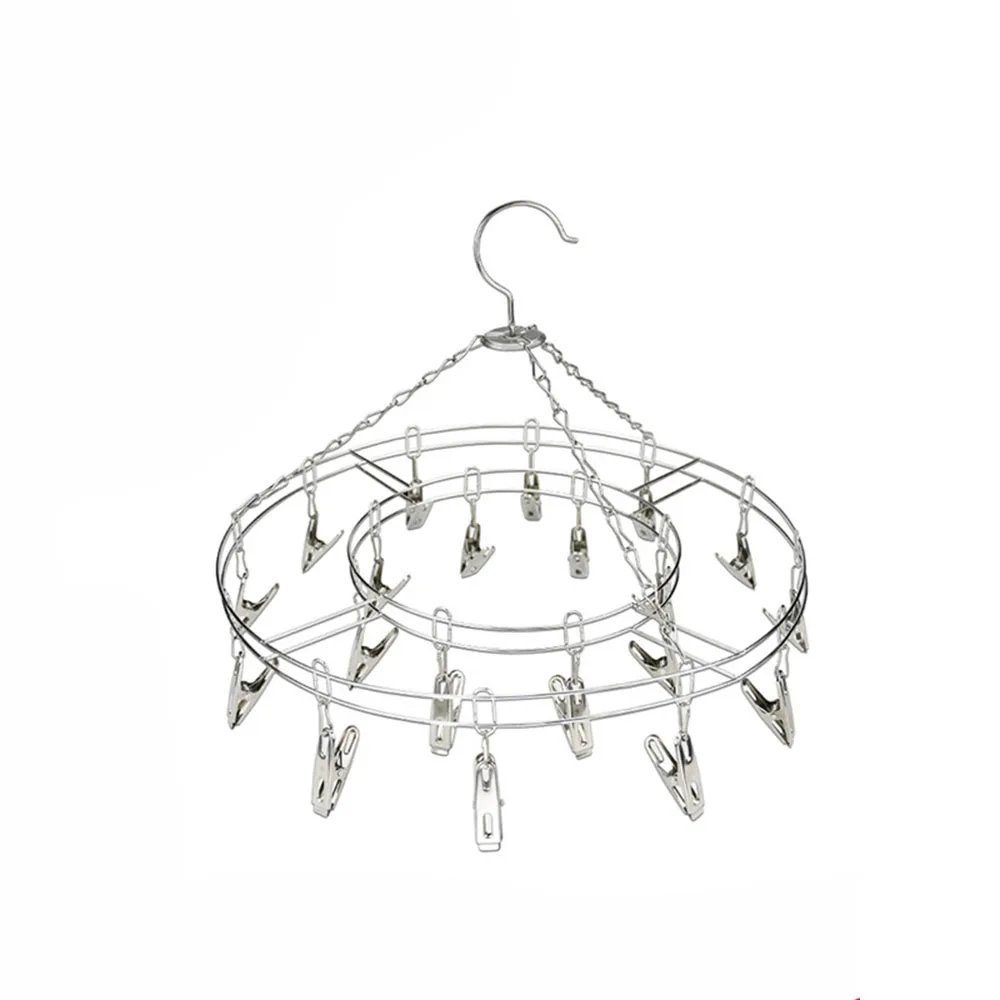 20*36 см сушилка из нержавеющей стали с 20 зажимами бытовая вешалка для одежды