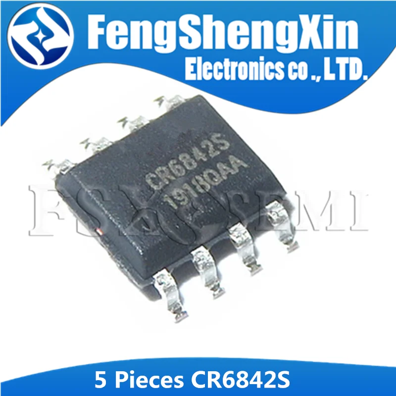 5 шт. CR6842S SOP-8 CR6842 SOP8 SOP PWM контроллер IC | Электронные компоненты и принадлежности
