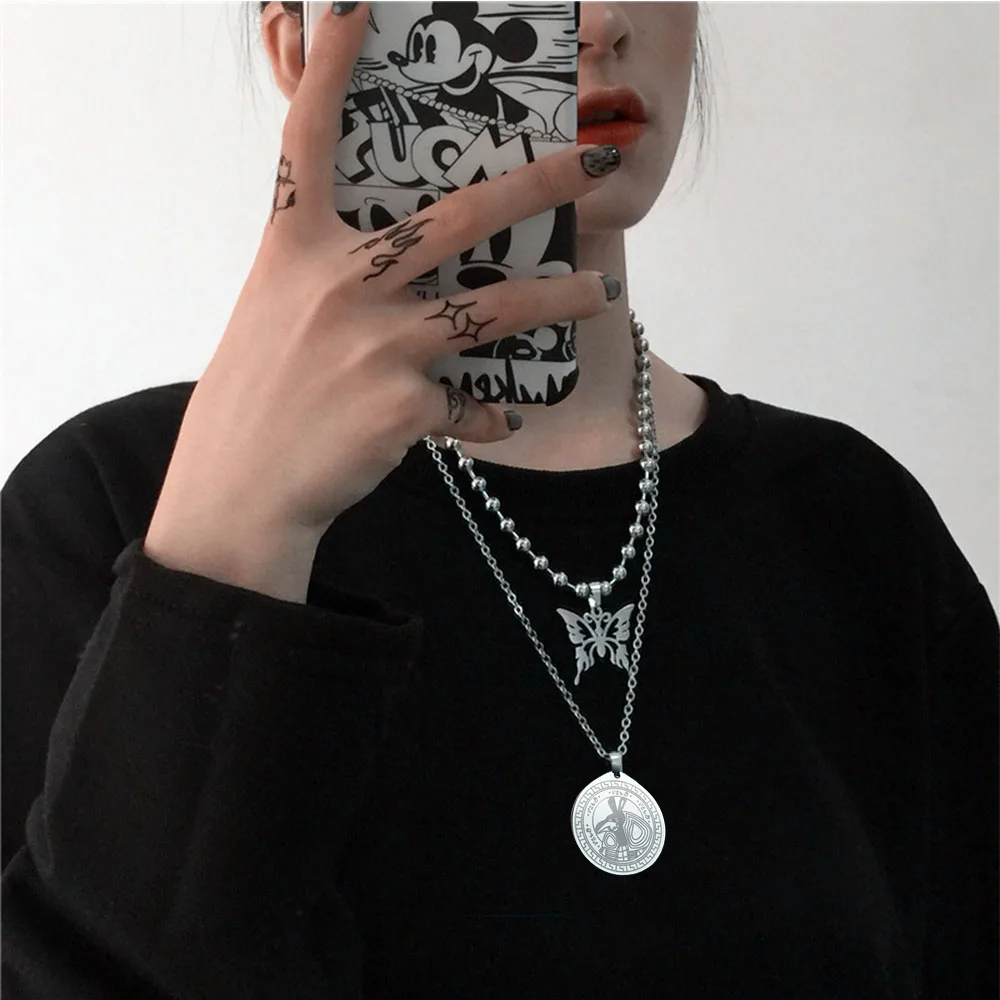 

Trendy Stainless Steel Pendant Necklace Women's Stainless Steel Jewelry Man Necklace Titanium Steel Jewelry Jewelry Gifts