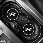 2 шт., автомобильный коврик для подстаканника Hyundai I20 I30 I40 IX20 IX35 Tucson Solaris Accent Azera Elantra