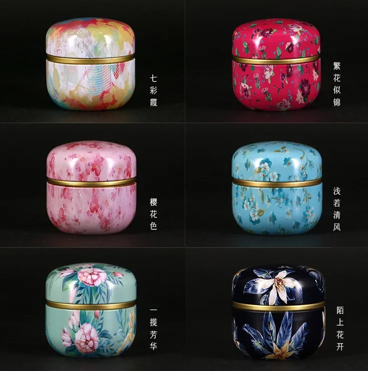 

Unique mini tin flower tea box DIY Event party favor gifts container candy chocolate boxes for wedding guests return gifts