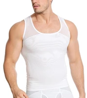 men compression gynecomastia shaper slimming abdomen undershirt belly waist underwear