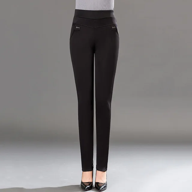 Летние повседневные черные шаровары женские офисные брюки карандаш большого