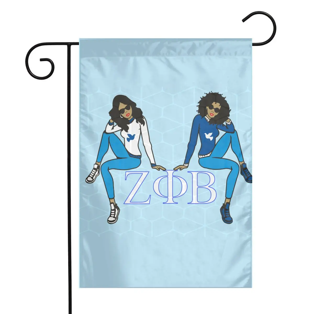 Садовый флаг Zeta Phi Beta 12 * 18in