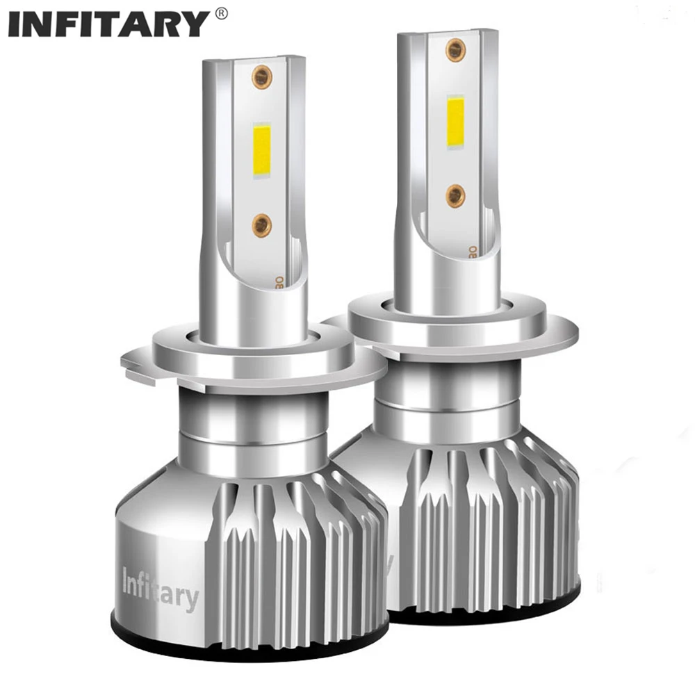 

Infitary Mini LED Car Headlight Bulbs H7 led H7 Auto Lamp H4 H11 H8 HB4 H1 H3 HB3 9006 9007 H13 Auto V3 72W 12000LM s2 6500K
