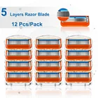 Бритвенные лезвия для Gillette Fusion 5, кассеты бритва, бритвенное бритье, чехол для бороды, сменные головки для мужчин