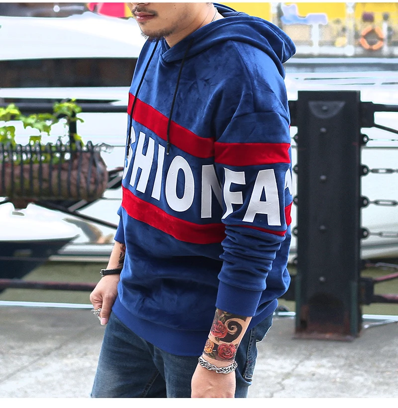 Японская мужская толстовка с капюшоном в стиле хип хоп Харадзюку большого