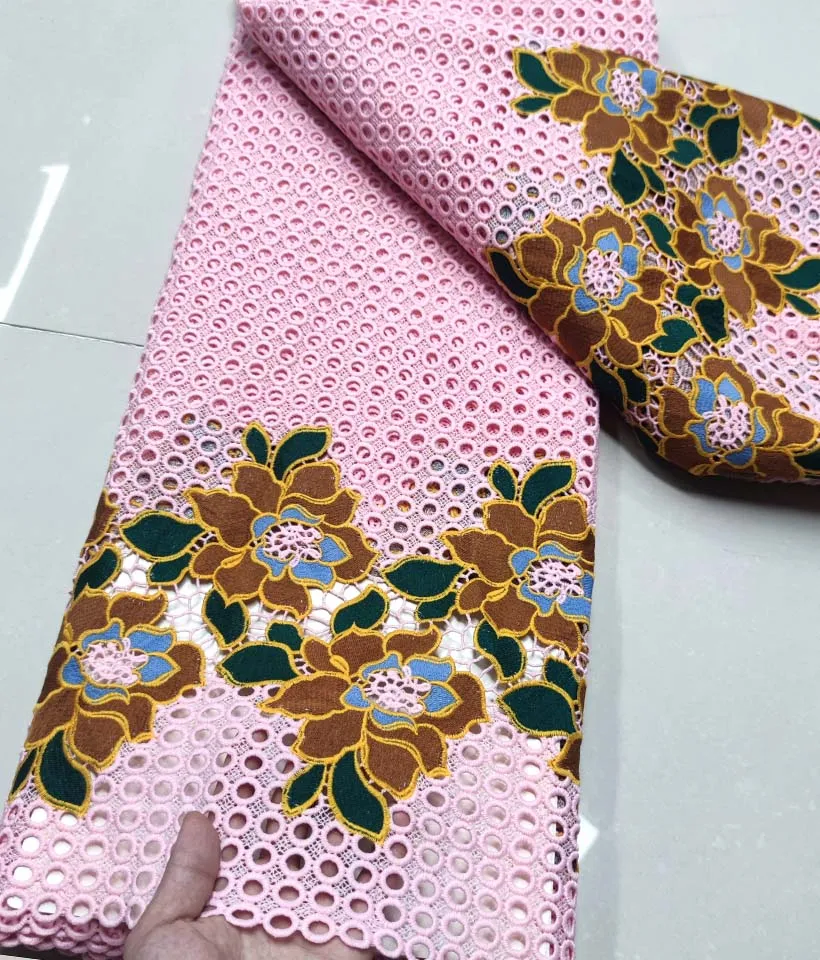 2021 новый дизайн французское кружево из чистого хлопка Африканское швейцарская