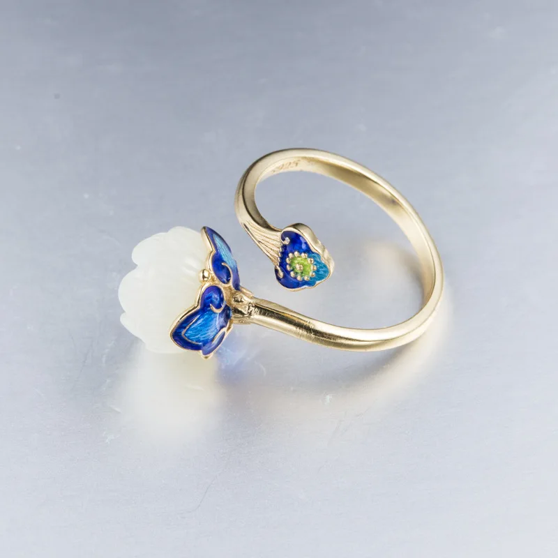 

Женское кольцо из серебра 925 пробы, с орнаментом