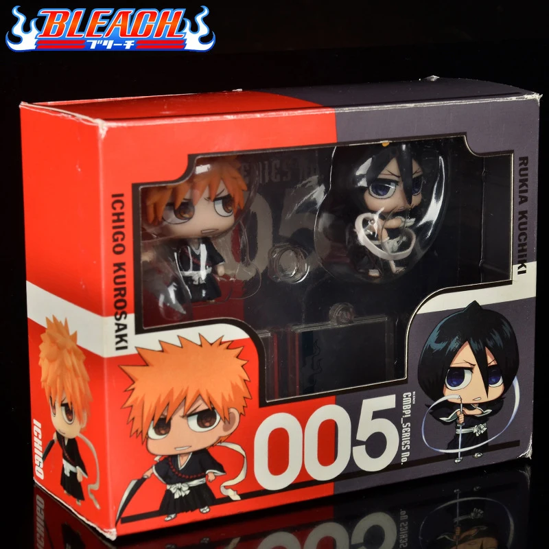 

BLEACH Action Figure Asthenia Q version Anime Kurosaki ichigo Kuchiki Rukia Model Toy