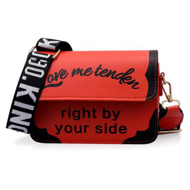 Корейская версия широкого плечевого ремня маленькая квадратная сумка трендовая