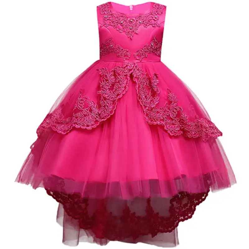 2019 Spring Flower Wedding Dress For Girl Kids Children Clothing Princess Dresses Girls Party Elegant 4 10 12 Years | Детская одежда и