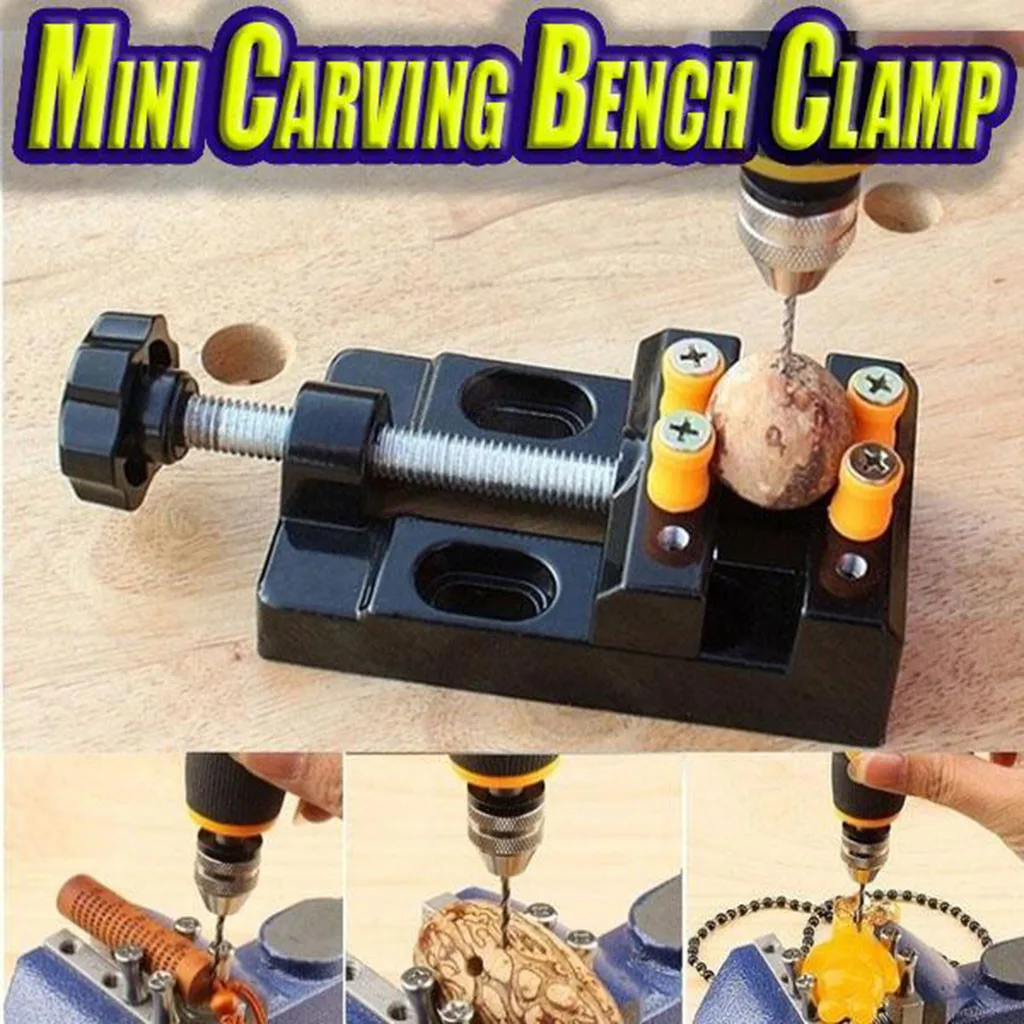 Mini Carving Bench Clamp Drill Press Vice Hand Micro Clip with Screws and Covers practical Home durable decoration Leisure | Инструменты