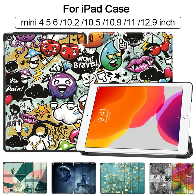 

Чехол MTT для iPad 10,2 дюймов 7th 8th Gen 2021 для iPad Pro 11 12,9 10,5 AIr 4 10,9 mini 6 Air 2 PU кожаный чехол с откидной подставкой