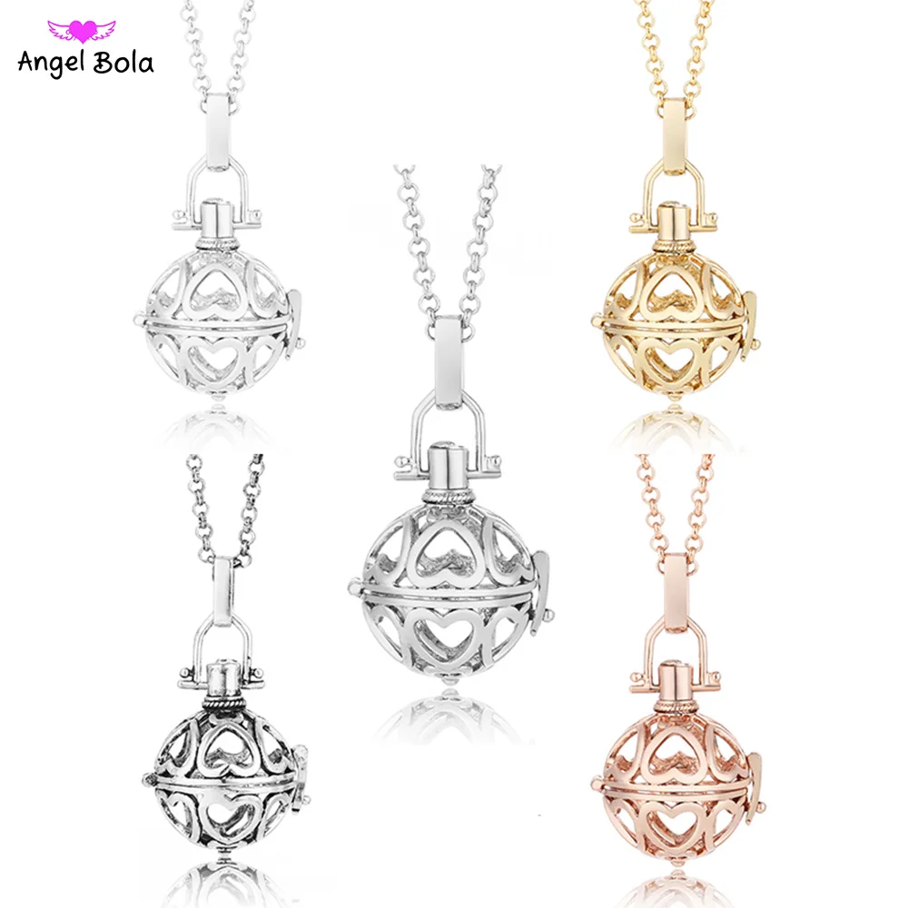 Подвески с ароматом сердца 20 5 мм сделай сам шар ангела ожерелье клеткой для