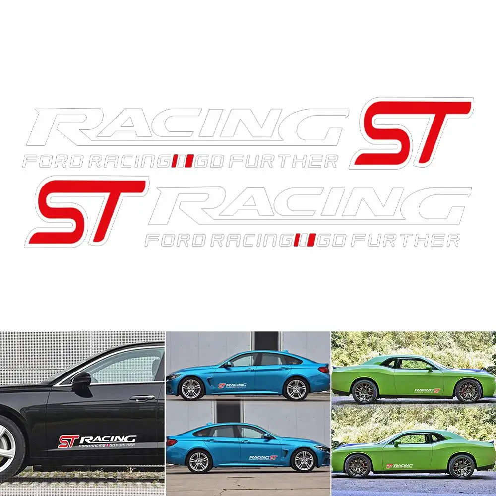 2шт набор ST гоночный автомобиль стикер Талия линия двери виниловый деколь