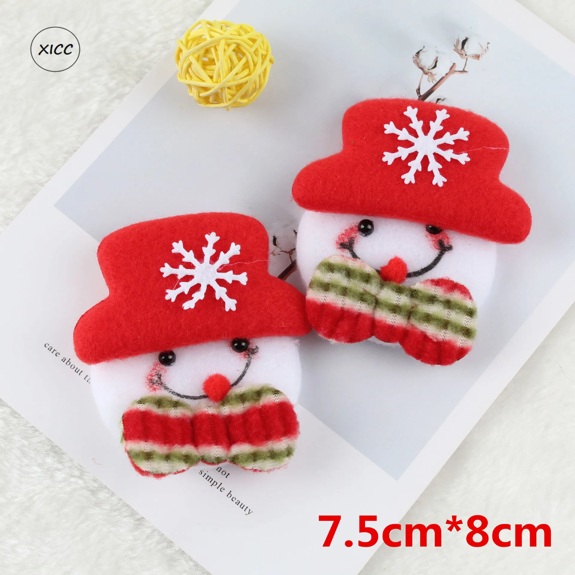 1pc-1 XICC DIY хлопковое войлочное Рождественское украшение новогодние подарки Санта Клаус Рождественская елка искусственные настенные подвесные украшения для дома - Цвет: 1pc-1