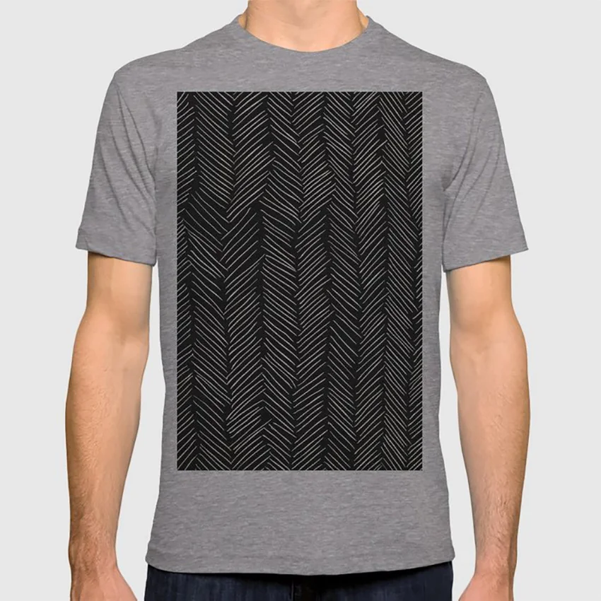 Черная футболка с рисунком в елочку дизайн graphicdesign абстрактная живопись природы