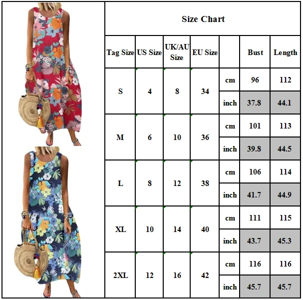 

Vintage Dress for Women Floral Print Sleeveless Tank Dress Lantern Style Women's Maxi Dress Beach Boho Loose Dress Summer 2021
