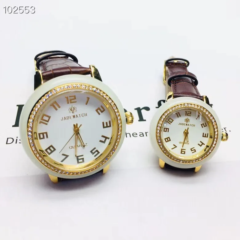 

New Jade Couple Watch Women Clock jade Men's watches Jades machinery automatic hollow top creative personality luxury Ms watches