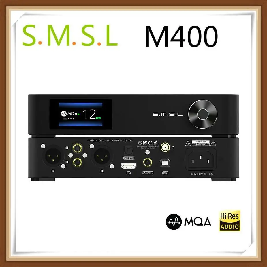 SMSL M400 MQA DAC AK4499 полный сбалансированный APTX HD Bluetooth5.0 DSD USB коаксиальный Оптический Hi