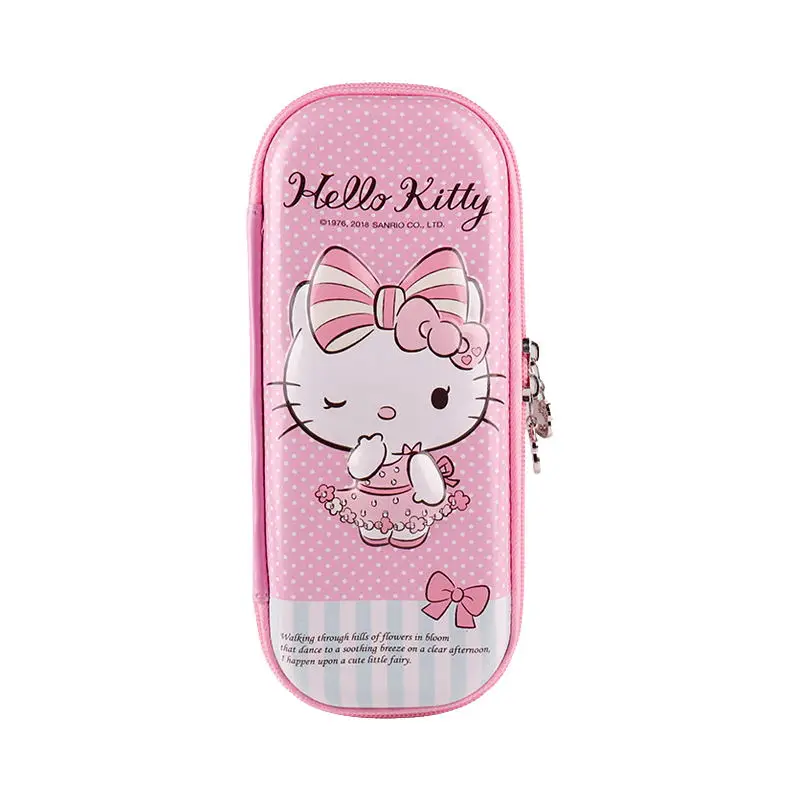 TOPSTHINK, большой вместительный, милый, Hello kitty, многослойный, принцесса, цвет, EVA, ПУ, школьный пенал, чехол для девочек, Kawaii, пенал