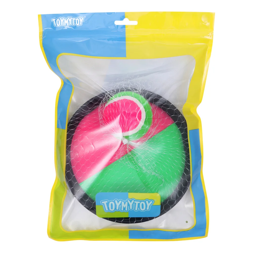 

Children Kids Sticky Target Throw Chuck Set for Kids Handheld Stick Disc Paddles with