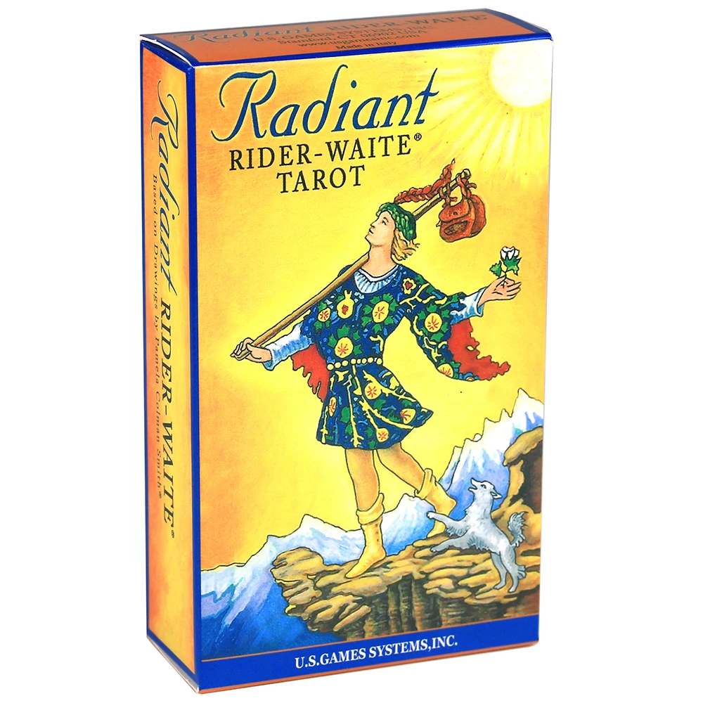 

Radiant Rider-Waite Tarot English and Spanish Eddition For Tarot Cards Beginners Reading and Collectors