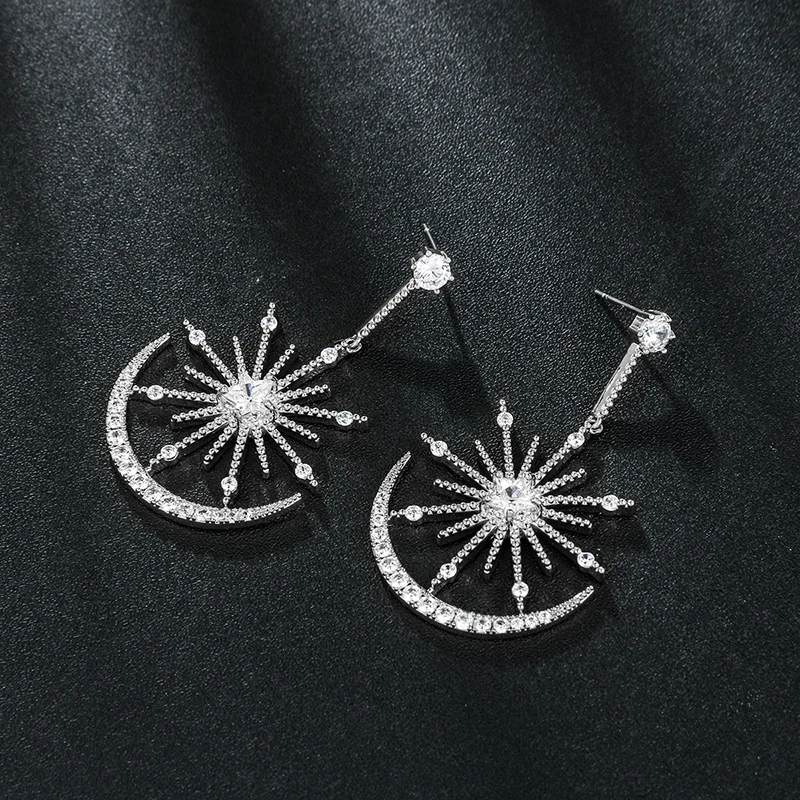 Серьги-капельки WEIMANJINGDIAN из меди с кубическим цирконием