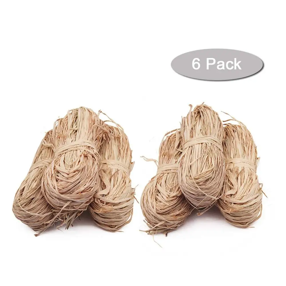 Лента рафия натуральная букет для рукоделия плетеная подарочная упаковка