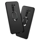 Чехол для Xiaomi Redmi 9 M2004J19AG M2004J19G, Классический мягкий силиконовый чехол красного, синего, черного цветов с кольцом на палец для Redmi 9A, 9AT, 9C, 9T, Funda