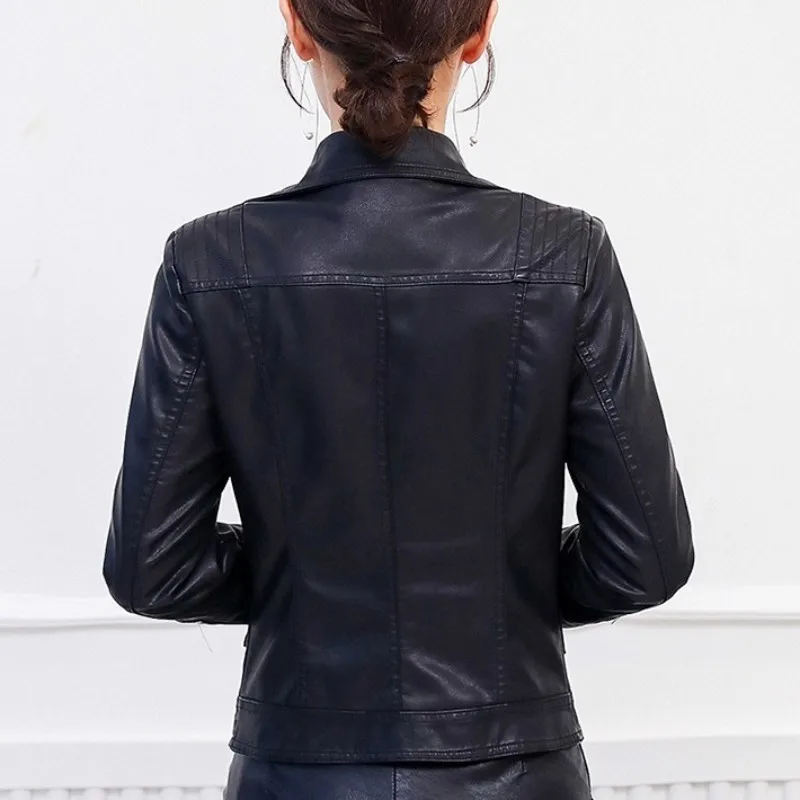 

Sexy 2020 Women Slim Fit Mini Skirt Shorts Pu Leather Jacket Two Piece Set Office Lady Casual Short Jacket Outfits Matching Sets