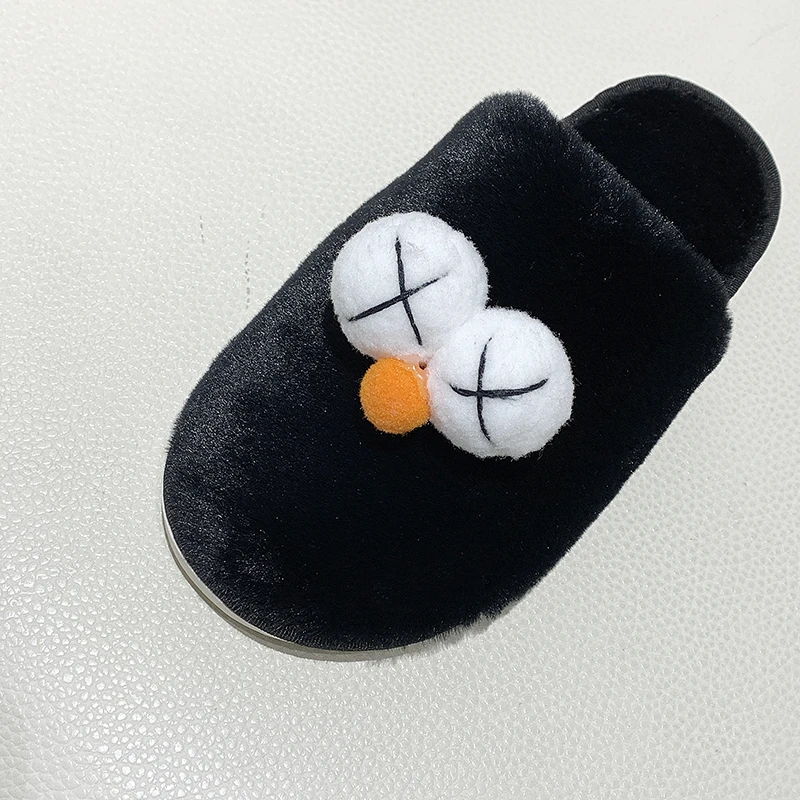 Indoor Warm Women Slippers Cute Winter Fur Home Shoe Female Girl Nonslip Cotton House Flat Plush Footwear | Обувь
