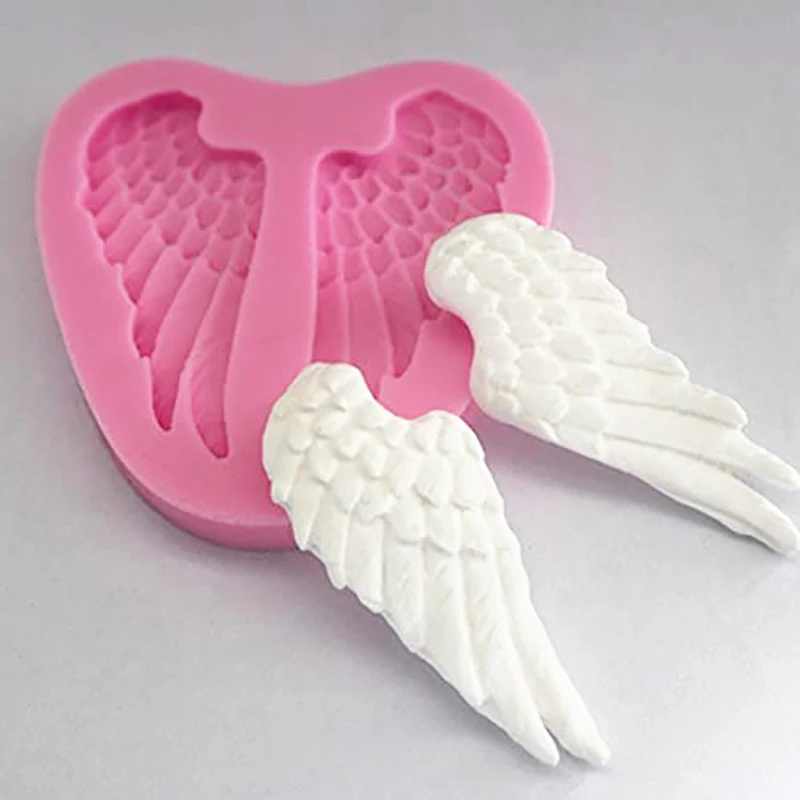 Красивая силиконовая форма в форме крыльев Ангела 3D кухонная утварь