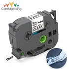 Этикетка-трафарет диаметром 18 мм, модель 141 дюйма, черная, на чистую замену для Brother P, искусственная яркость