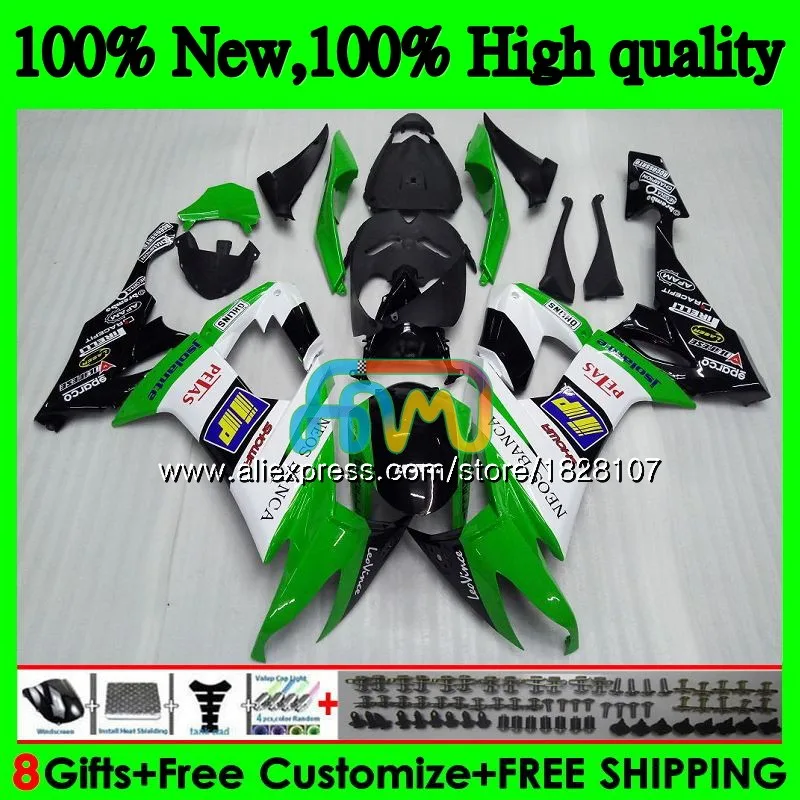 

Body For KAWASAKI ZX1000C ZX-10R ZX 10R 1000CC 17BS.8 Stock green ZX1000 ZX 10 R ZX10R 08 09 10 2008 2009 2010 ABS Fairing kit