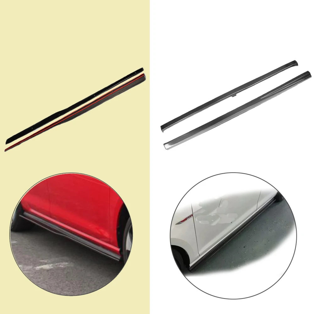 Боковые автомобильные юбки из углеродного волокна фартук для Volkswagen VW Golf VII 7 GTI