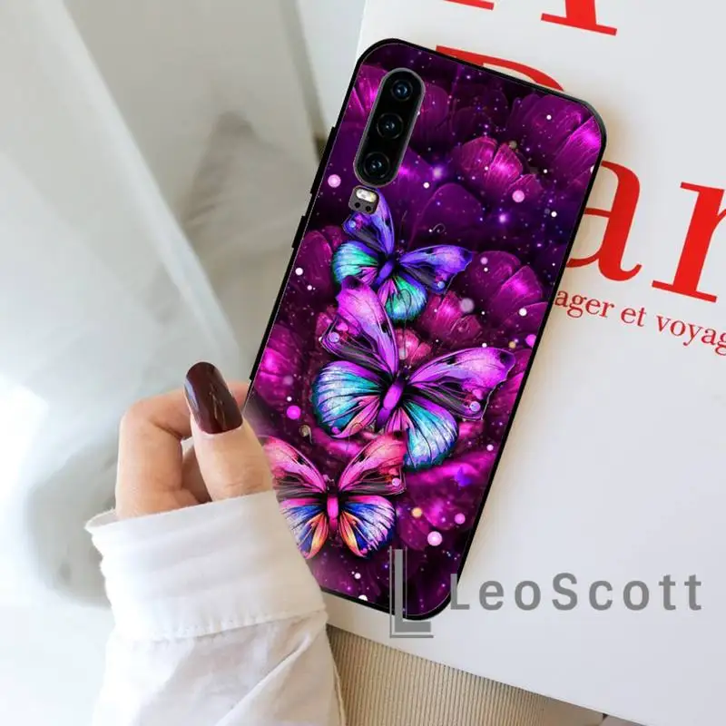 

animal Butterfly cartoon colorful Phone Case For Huawei honor Mate P 9 10 20 30 40 Pro 10i 7 8 a x Lite nova 5t