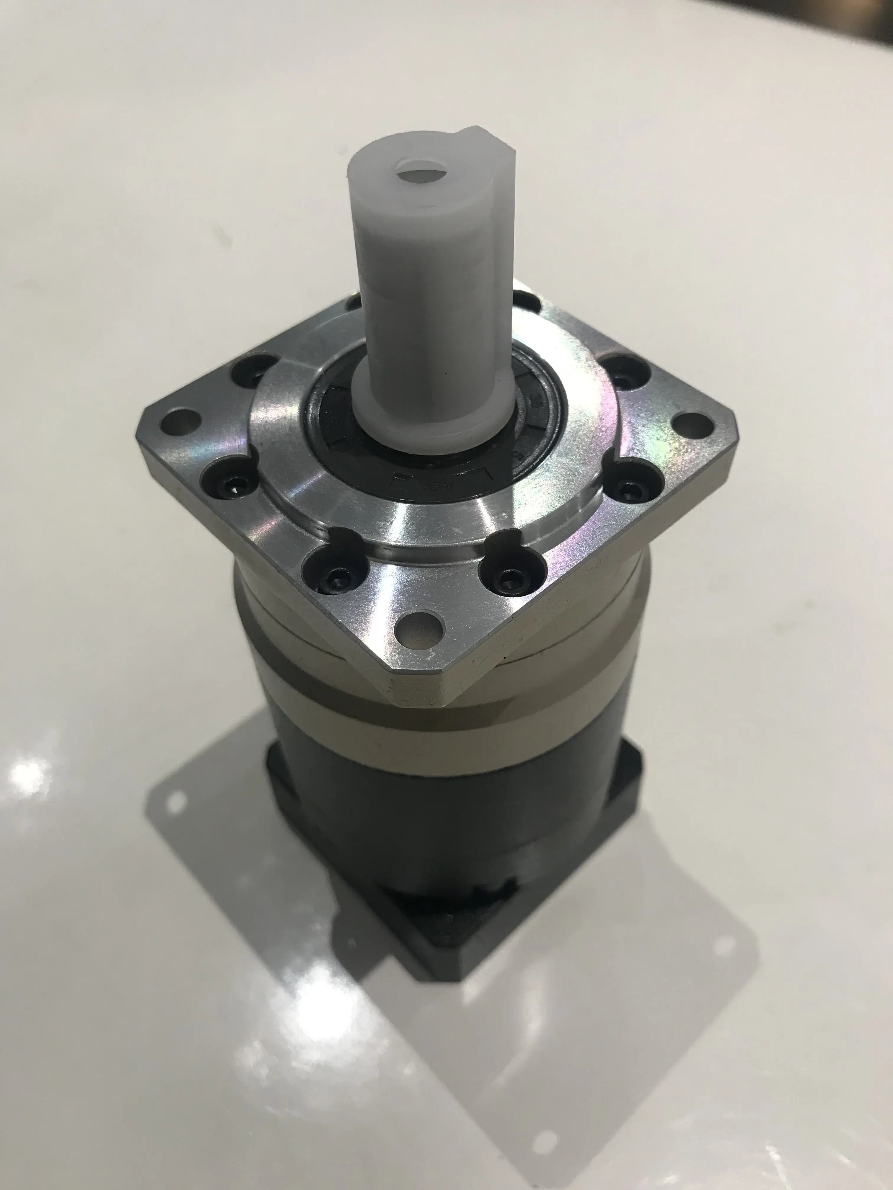 

60 new helical gear planetary gearbox reducer 10 arcmin 15:1 to 40:1 for NEMA23 stepping motor input shaft 6.35mm 1/4inch