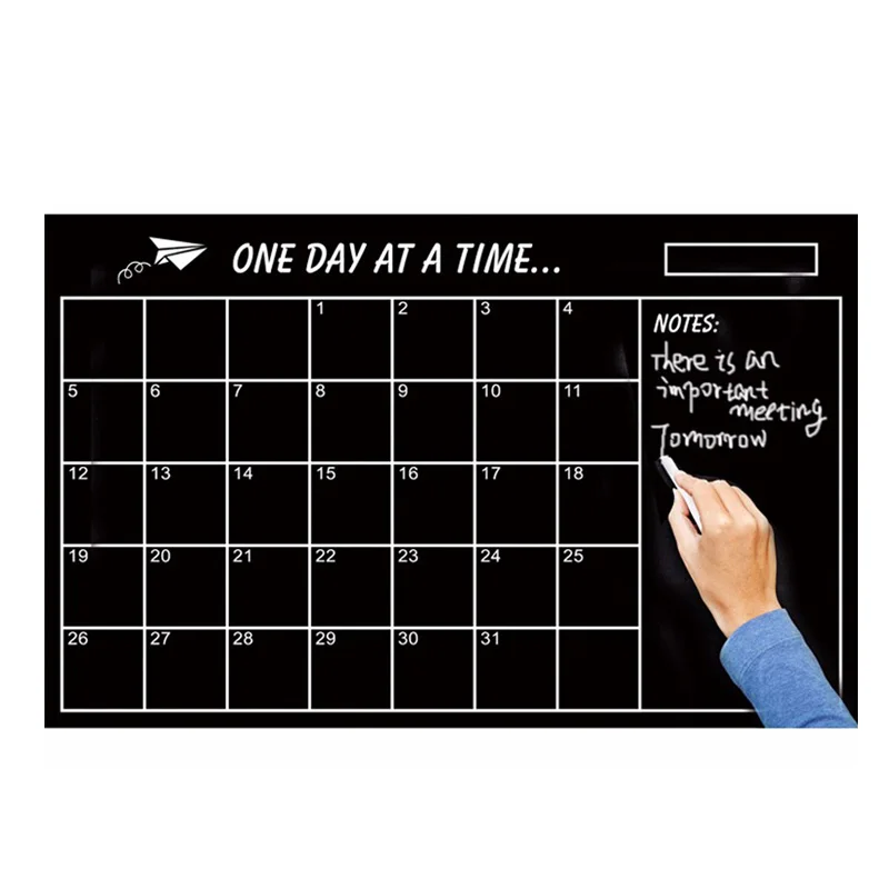 Календарь из ПВХ наклейки на стену Съемная Доска стикер ремесло украшение дома