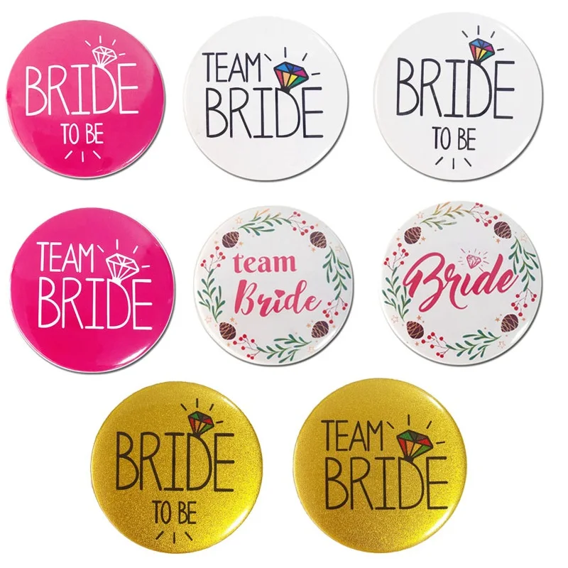 6 шт. упак. Значки для свадебной вечеринки свадебные украшения невесты|Значки| |