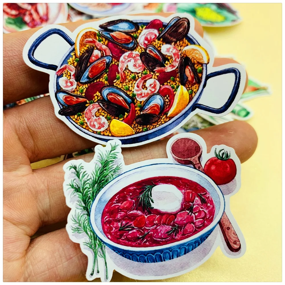 31 шт./компл. модные Стикеры для вкусной еды в Юго Восточной Азии DIY альбом